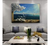 Salvador Dali Peinture Les Vagues Livre Voilier Peintures Murales Sur Toile Surréalisme Art Affiches Et Gravures Mur Art Photos 70x90cm Sans Cadre