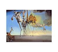 Salvador Dali Peintures Célèbres Toiles Affiches et Gravures La Tentation de Saint Antoine Art Mural Classique Grande Image 29,7x42cm Sans Cadre