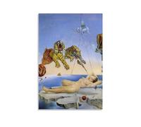 Salvador Dali Prints Affiche décorative à suspendre Motif rêve causé par le vol d'une abeille 60 x 90 cm