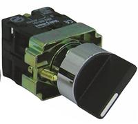 Salvador Escoda Sélecteur de levier métallique court 2 positions maintenues 1NO-1NC, 22 mm de diamètre