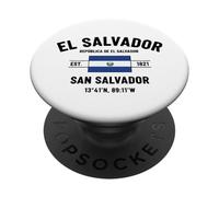 Salvador République du Salvador Est 1821 San Salvador PopSockets PopGrip Adhésif