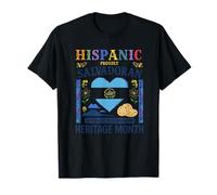 Salvadoran Hispanic Heritage Month El Salvador Flag Pride T-Shirt