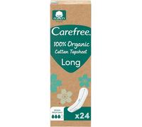 Salvaslip 100% Coton Biologique Long,Protège-Slips En Coton Respirant Pour Femme Extra Long Pour Peaux Sensibles,Protège-Slips Quotidiens Sans Parfum Et Super Absorbants,24 Protège-Slips