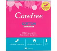 Salvaslip Cotton Feel Normal Sans Parfum,Protège-Slip Femme 100% Respirant Pour Tous Les Types De Slips,Protège-Slip Sans Parfum Qui S'adaptent Aux Mouvements Du Corps,56 Protège-Slips