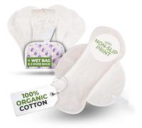 Salvaslip Lavables Bambou Bio avec Impression Antidérapante 7 (M) Salvaslip Lavables Femme ; Enregistrer Slip Bambou pour Pertes Vaginales ; Réutilisable pour la Sérénité de tous les jours