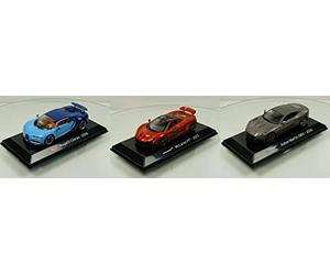 SALVAT LOT SC4/SC5/SC3 1/43 Supercars Aston DB11 + McLaren P1 + Bugatti Chiron