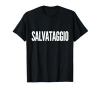 SALVATAGGIO ÉCRIT sur Le Dos T-Shirt Graphique avec Valeur, Homme, Noir, S