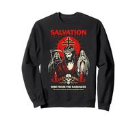 Salvation Darkness Goth Jésus Dark Gothic Christian Metal Sweatshirt