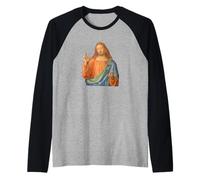 Salvator Mundi Christ avec orbe Renaissance Bénédiction Portrait Manche Raglan
