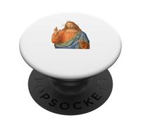 Salvator Mundi Christ avec orbe Renaissance Bénédiction Portrait PopSockets PopGrip Adhésif