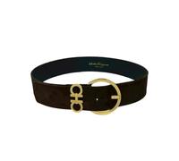 Salvatore Ferragamo Pre-owned - Ceinture en daim Pre-owned - Femme - Pre-owned - Brun - Taille: ONE Size