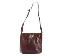 Salvatore Ferragamo Pre-owned, Femme, Pre-owned, Brun, Taille: ONE Size Sac bandoulière en cuir Pre-owned