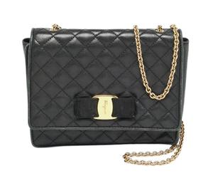 Salvatore Ferragamo Pre-owned, Femme, Pre-owned, Noir, Taille: ONE Size Sac bandoulière en cuir Pre-owned