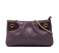 Salvatore Ferragamo Pre-owned, Femme, Pre-owned, Violet, Taille: ONE Size Sac bandoulière en cuir Pre-owned