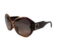 Salvatore Ferragamo Pre-owned - Lunettes de soleil Gancini Pre-owned - Femme - Pre-owned - Brun - Taille: ONE Size