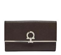Salvatore Ferragamo Pre-owned - Portefeuille Continental Pre-owned - Femme - Pre-owned - Brun - Taille: ONE Size