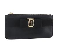 Salvatore Ferragamo Pre-owned - Portefeuille en cuir Pre-owned - Femme - Pre-owned - Noir - Taille: ONE Size