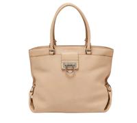 Salvatore Ferragamo Pre-owned - Pre-owned Cuir cabas - Femme - Pre-owned - Beige - Taille: ONE Size