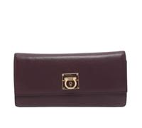 Salvatore Ferragamo Pre-owned - Pre-owned Gancini Wallet - Femme - Pre-owned - Violet - Taille: ONE Size