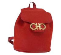 Salvatore Ferragamo Pre-owned - Sac à dos en daim Pre-owned - Femme - Pre-owned - Rouge - Taille: ONE Size