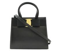 Salvatore Ferragamo Pre-owned - Sac à main 2way en cuir Vara Pre-owned - Femme - Pre-owned - Noir - Taille: ONE Size