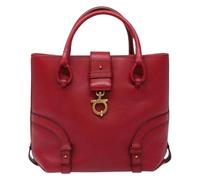 Salvatore Ferragamo Pre-owned - Sac à main en cuir Pre-owned - Femme - Pre-owned - Rouge - Taille: ONE Size