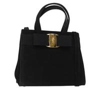 Salvatore Ferragamo Pre-owned - Sac à main en daim Pre-owned - Femme - Pre-owned - Noir - Taille: ONE Size