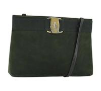 Salvatore Ferragamo Pre-owned - Sac bandoulière en daim Pre-owned - Femme - Pre-owned - Vert - Taille: ONE Size