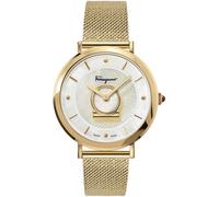 Salvatore Ferragamo SF8200519 Minuetto blanc nacré or Acier Femme Montre NOUVELLE