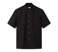 Salvatore Piccolo - Justin S/S Shirt Seersucker - Homme - Chemises - Noir - Taille: M
