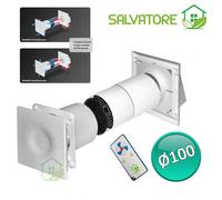 SALVATORE récupérateur simple flux Ø100 télécommande ventilation contrôlé