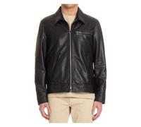 Salvatore Santoro - Veste Biker en Cuir Nappa - Homme - Vestes - Noir - Taille: M