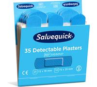 Salvequick® 51030127 Recharge pansements-strips - 6x 35 pièces, bleu