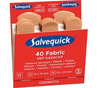 Salvequick Cederroth CD6 Lot de 6 x 40 pansements stériles Tissu 6444 CAP