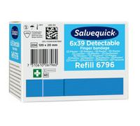 Cederroth Recharge pansements doigt Salvequick 6796 détectables bleus – 6 x 39 pièces