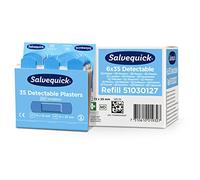 Salvequick ® | Pansements bleus détectables | Détectables par la plupart des détecteurs de métaux | Pansements destinés à être utilisés dans la restauration et l’industrie alimentaire | 210 pansements