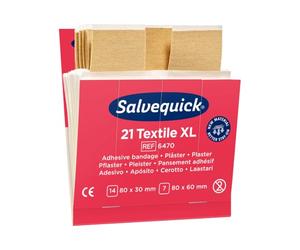Salvequick®-Refill-Einsatz 6470, elastisch , 21 Pflasterabschnitte - B07V4T88CD | Packung (21 Stück)