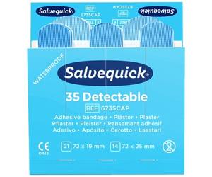 Salvequick Sparadrap Strips Détectables REF51030127 (35 Unités)
