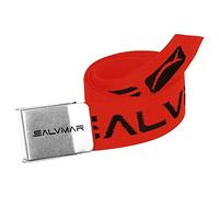 SALVIMAR Cintura Cordura Fibbia INOX Ceinture Mixte, Rouge, Taille Unique