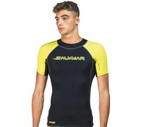 SALVIMAR Swimmer T-Shirt en néoprène, sous-Combinaison Adulte Unisexe, Noir, Jaune Fluo, S