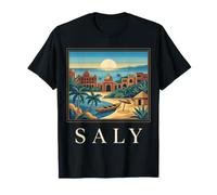 Saly Sénégal Plage côtière Vintage Rétro Voyage Art T-Shirt
