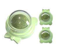 Salyeeluly Balle à l'herbe à chat - Plusieurs balles murales pour chat - Avec herbe à chat - Friandises saines à mordre et à mordre - Pour jouer et enrichir l'intérieur et l'extérieur