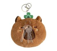 Salyeeluly Capybara Porte-clés en forme d'animal en peluche Capybara pour le quotidien, les sorties, les vacances, le shopping, les rendez-vous galants, Vert, Refer to description, Unisexe