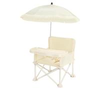 Salyeeluly Chaise d'alimentation pour tout-petits, siège rehausseur de chaise haute | Chaise d'appoint pliante pour bébé avec plateau, parasol,Chaise de plage de camping pour bébés garçons et filles,