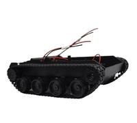 Salyeeluly Châssis de Robots | Kit de châssis de -citerne pour Robot en métal Intelligent Absorbant Les Chocs | Modèle de Chenille à Moteur à Courant continu pour télécommande évitant l'enseignement