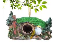 Salyeeluly Décoration D'Aquarium - Petite Grotte Décorative Reptiles,Caverne D'Abri pour Reptiles avec Trou Creux | pour Dragon Barbu Lézard Crabes Araignées Intérieur Extérieur Jardin