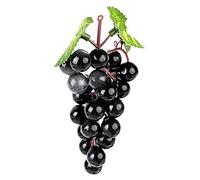 Salyeeluly Faux grappes de raisin | Décoration de table de faux raisins réalistes | Grappes de raisins naturels et faux raisins noirs, violets, verts