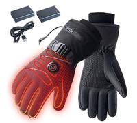Salyeeluly Gants Chauffants | 3 Modes Réglables Gants Électriques Pleine Doigts Portables,Mitaine Tactile Chauffante pour Voyage Ski Vélos Extérieur Neige Travail Maison Femmes Hommes