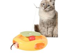 Salyeeluly Jouets Électriques pour Chats, Jouets Interactifs Électriques avec Papillon Volant pour Jeu, Accessoires Silencieux de Divertissement et d'Entraînement pour Animaux Domestiques pour Salon,