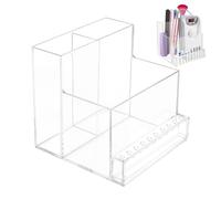 Salyeeluly Porte-foret Nail Tech,Support de foret à ongles - Organisateur transparent pour outils à ongles avec 10 trous | Nail Tech Must Haves, pratique, stable, support d'affichage professionnel